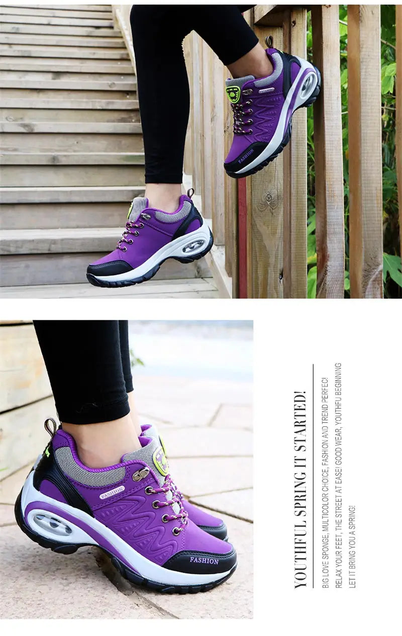 Autumn Air Cushions Women Sneakers Platform Sport Shoes Women's Tennis for Running Women's Sports Sneakers Red Trainers GMB-1750