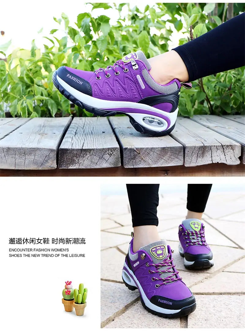 Autumn Air Cushions Women Sneakers Platform Sport Shoes Women's Tennis for Running Women's Sports Sneakers Red Trainers GMB-1750