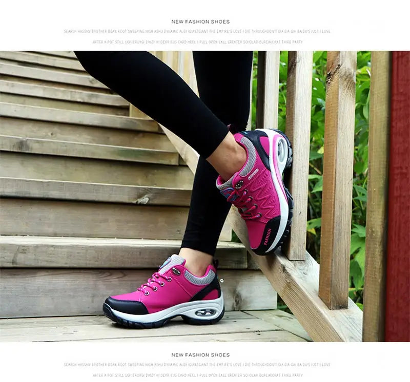 Autumn Air Cushions Women Sneakers Platform Sport Shoes Women's Tennis for Running Women's Sports Sneakers Red Trainers GMB-1750