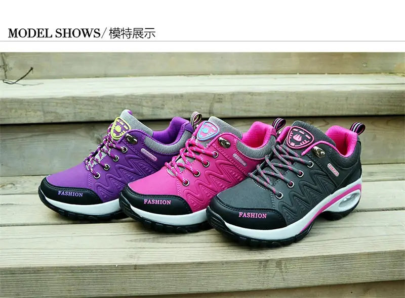 Autumn Air Cushions Women Sneakers Platform Sport Shoes Women's Tennis for Running Women's Sports Sneakers Red Trainers GMB-1750