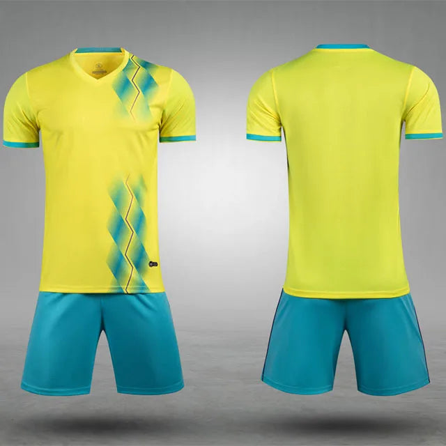 Adult Children's Football Jersey Customizable Short Sleeves Sports Ball Clothes For Men Women Custom Name Number Soccer Jersey