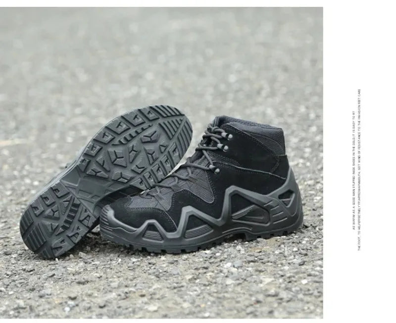 Men Outdoor Training Desert Boots Men Outdoor Camping Hiking Mountaineering Trekking Hunting Non Slip Shoes Sneakers