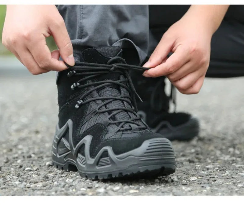 Men Outdoor Training Desert Boots Men Outdoor Camping Hiking Mountaineering Trekking Hunting Non Slip Shoes Sneakers