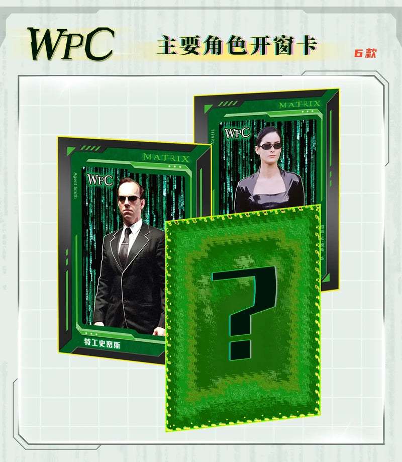 The Matrix Collection Cards Booster Box Movie Character Trinity Neo Exquisite Peripheral Rare Game Card Hobby Toy Kids Xmas Gift