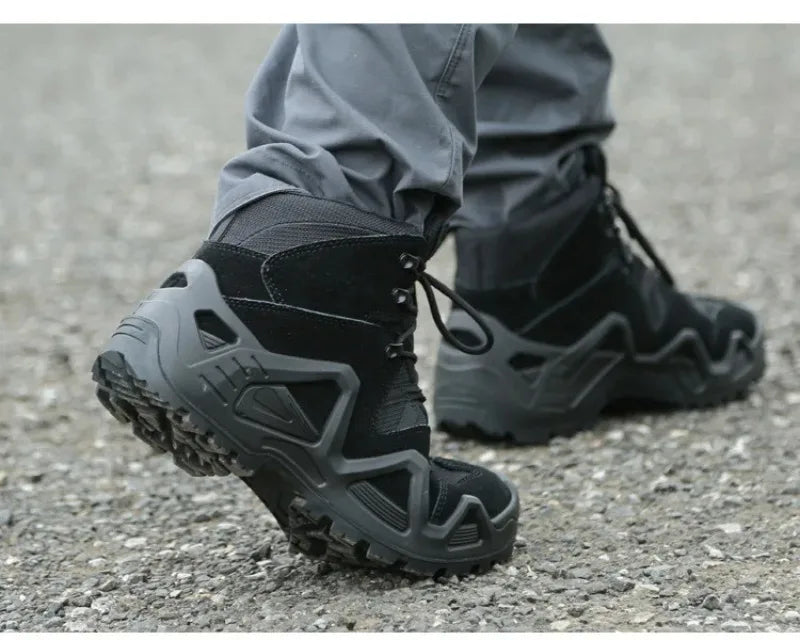Men Outdoor Training Desert Boots Men Outdoor Camping Hiking Mountaineering Trekking Hunting Non Slip Shoes Sneakers