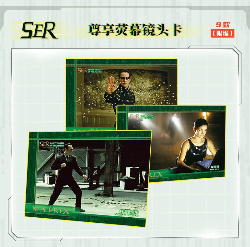 The Matrix Collection Cards Booster Box Movie Character Trinity Neo Exquisite Peripheral Rare Game Card Hobby Toy Kids Xmas Gift