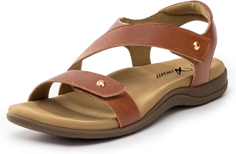 Women's Comfortable Orthopedic Sandals with Arch Support Adjustable Walking Casual Orthotic Sandals