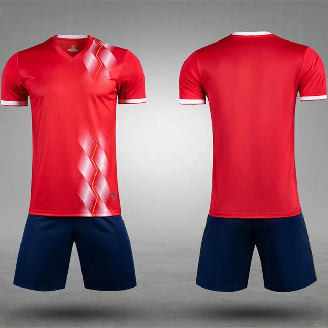 Adult Children's Football Jersey Customizable Short Sleeves Sports Ball Clothes For Men Women Custom Name Number Soccer Jersey