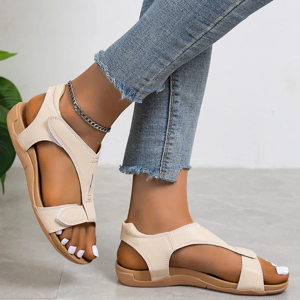 Women's Comfort Orthotic Sandals Womens Flat Sandals Lightweight Casual Beach Sandals Women Slides Plus Size Sandalias Mujer