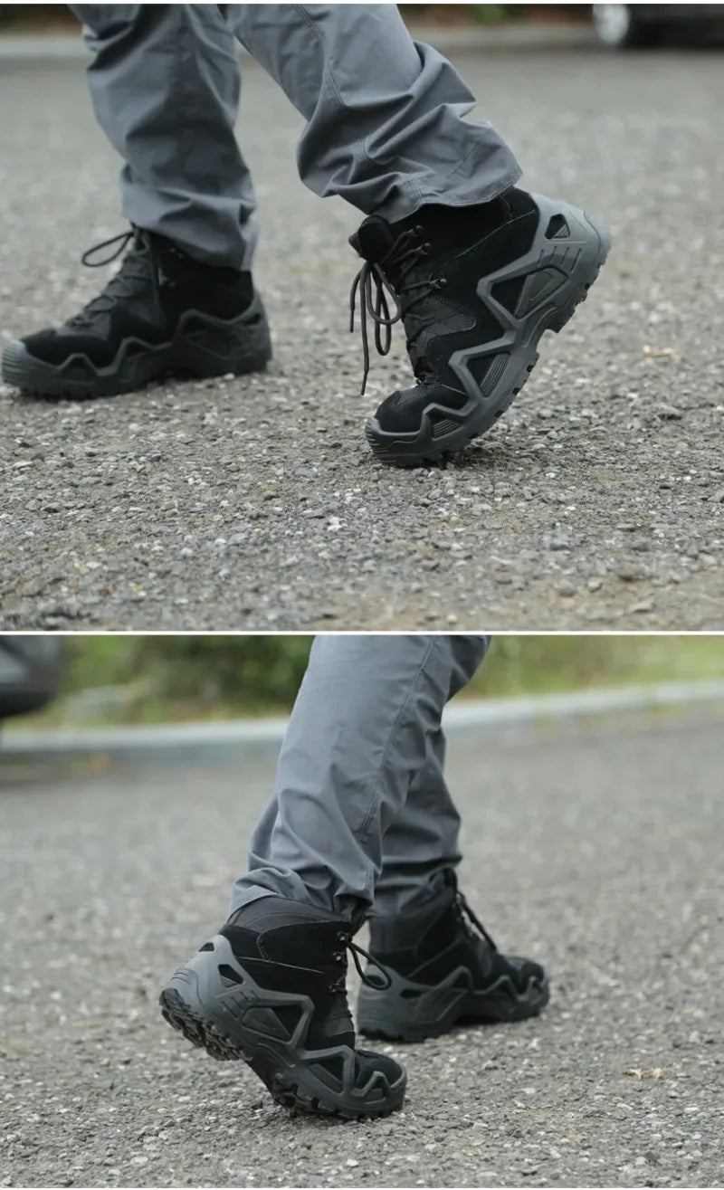 Men Outdoor Training Desert Boots Men Outdoor Camping Hiking Mountaineering Trekking Hunting Non Slip Shoes Sneakers