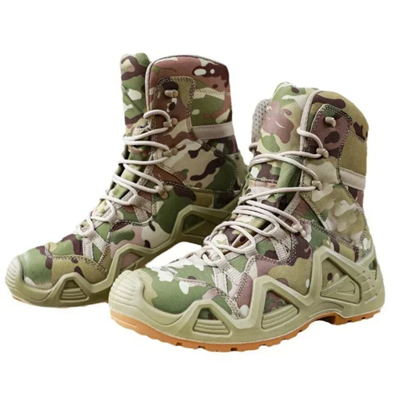 Men Outdoor Training Desert Boots Men Outdoor Camping Hiking Mountaineering Trekking Hunting Non Slip Shoes Sneakers