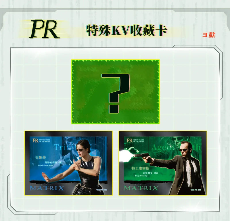 The Matrix Collection Cards Booster Box Movie Character Trinity Neo Exquisite Peripheral Rare Game Card Hobby Toy Kids Xmas Gift