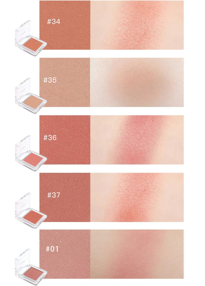 Judydoll Monochrome  Blush Nude Female Makeup Blush Natural Brighten Skin Tone Palette Rare Beauty Korean Style Cosmetics