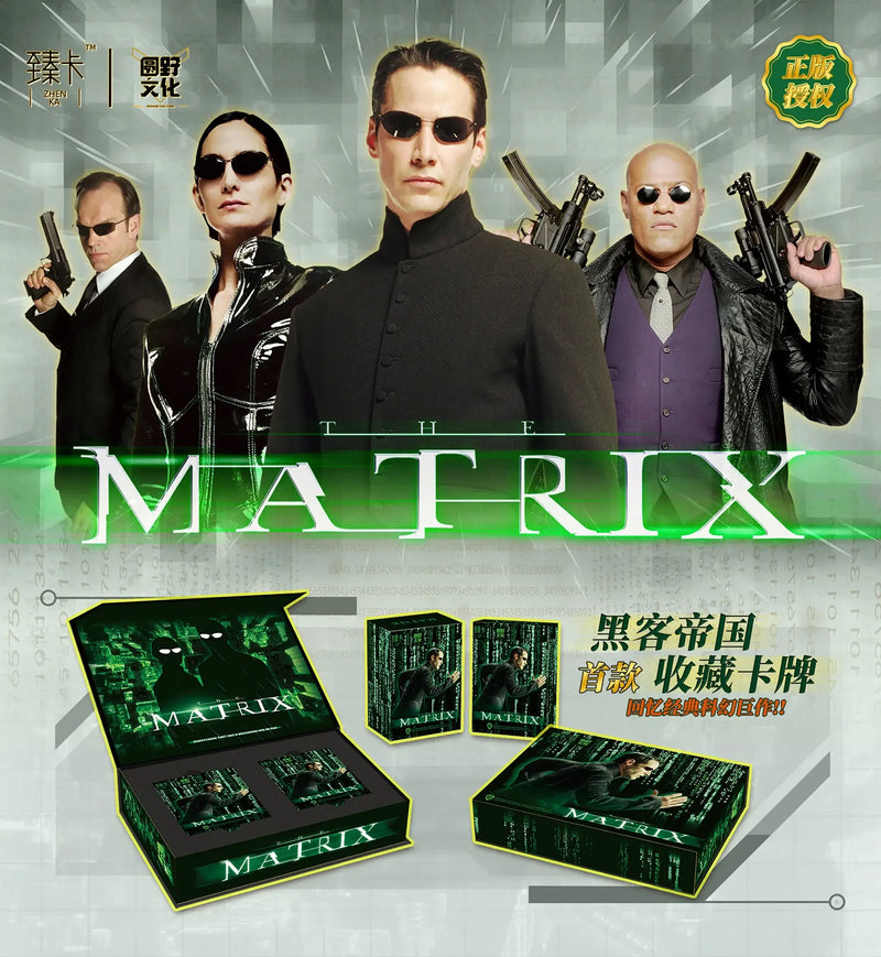 The Matrix Collection Cards Booster Box Movie Character Trinity Neo Exquisite Peripheral Rare Game Card Hobby Toy Kids Xmas Gift