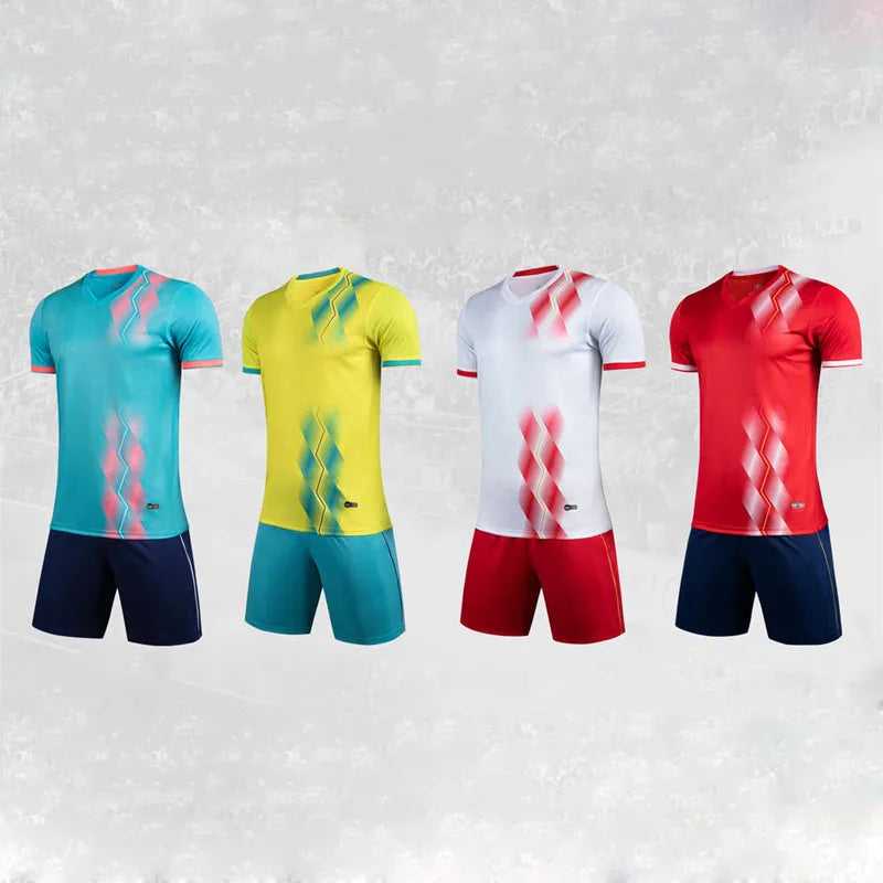 Adult Children's Football Jersey Customizable Short Sleeves Sports Ball Clothes For Men Women Custom Name Number Soccer Jersey