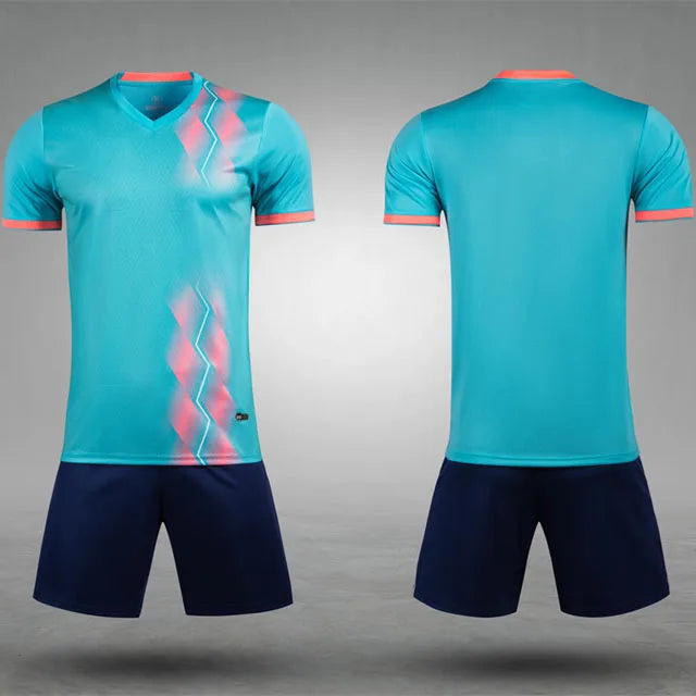 Adult Children's Football Jersey Customizable Short Sleeves Sports Ball Clothes For Men Women Custom Name Number Soccer Jersey